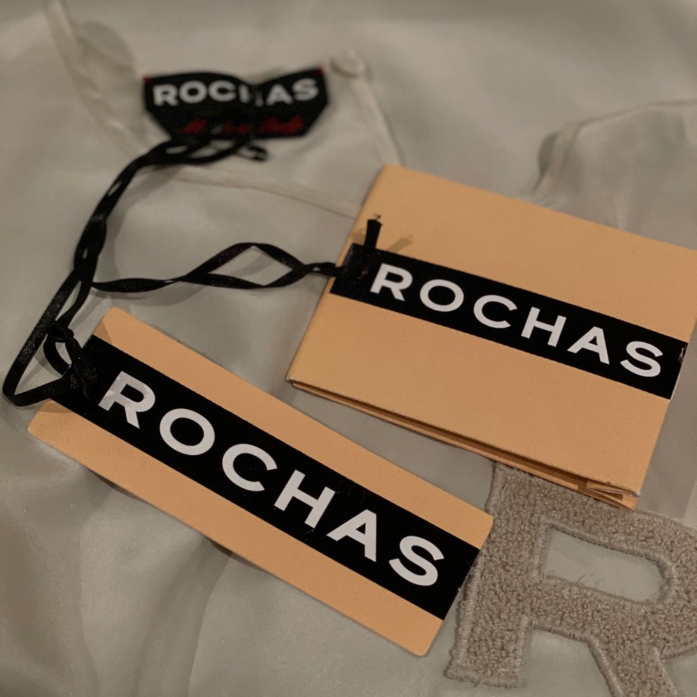 NEW Rochas Silk Top with R Logo - IT 42 - Picture 2 of 3